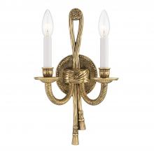 Crystorama 650-OB - Lexsi 8'' Olde Brass Sconce