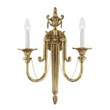 Crystorama 7002-OB - Langley 15'' Olde Brass Sconce