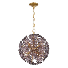 Crystorama ESM-4005-AG-SM - Esme 18.25'' Aged Brass Chandelier