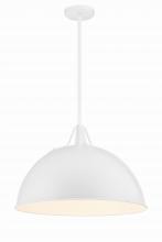 Crystorama SOT-18015-WH - Soto 20'' White Pendant