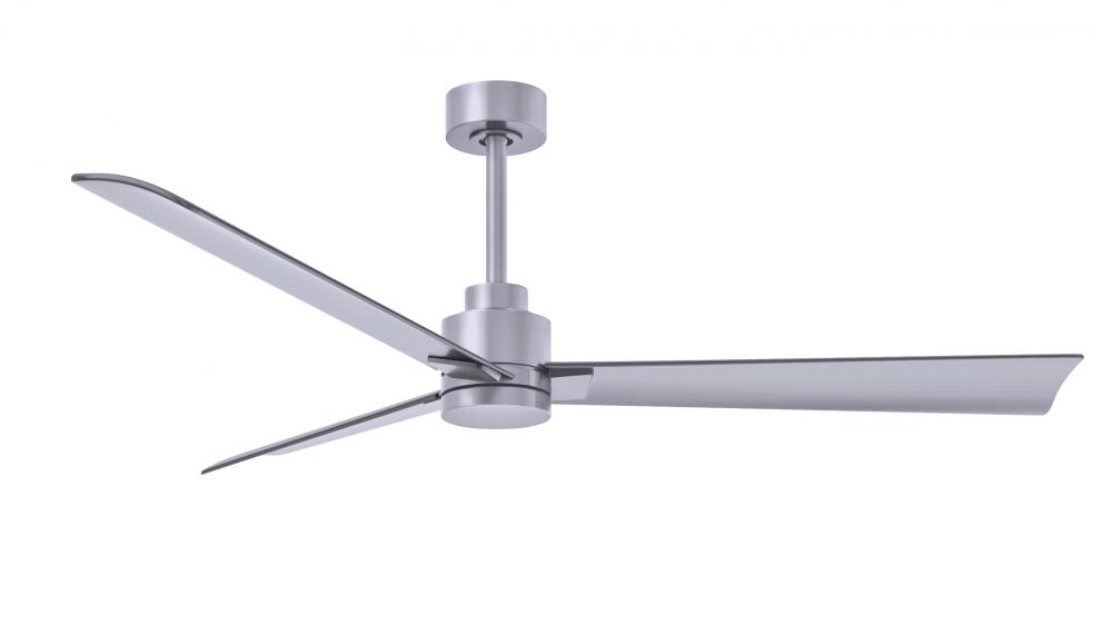 Alessandra - 56" Three Blade Transitional Ceiling Fan - Brushed Nickel Finish