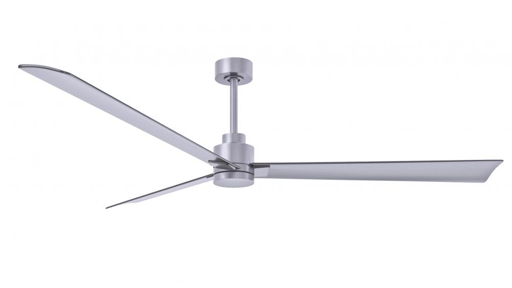 Alessandra-72" Three Blade Transitional Ceiling Fan-Brushed Nickel Finish-Brushed Nickel Blades