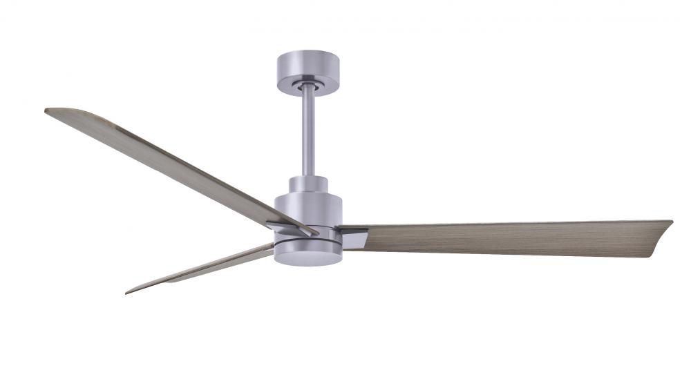 Alessandra - 56" Three Blade Transitional Ceiling Fan - Brushed Nickel Finish