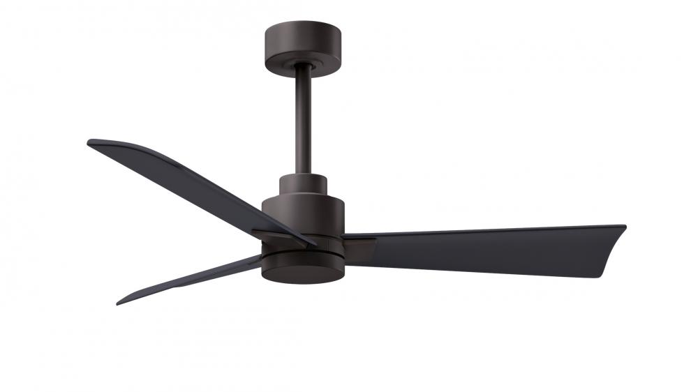 Alessandra - 42" Three Blade Transitional Ceiling Fan - Textured Bronze Finish