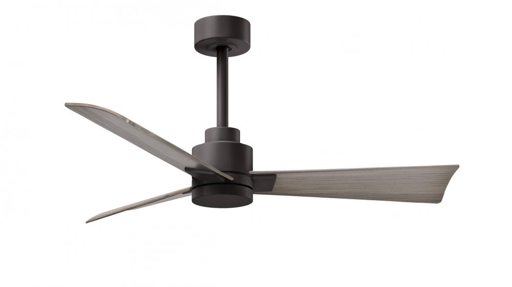 Alessandra - 42" Three Blade Transitional Ceiling Fan - Textured Bronze Finish
