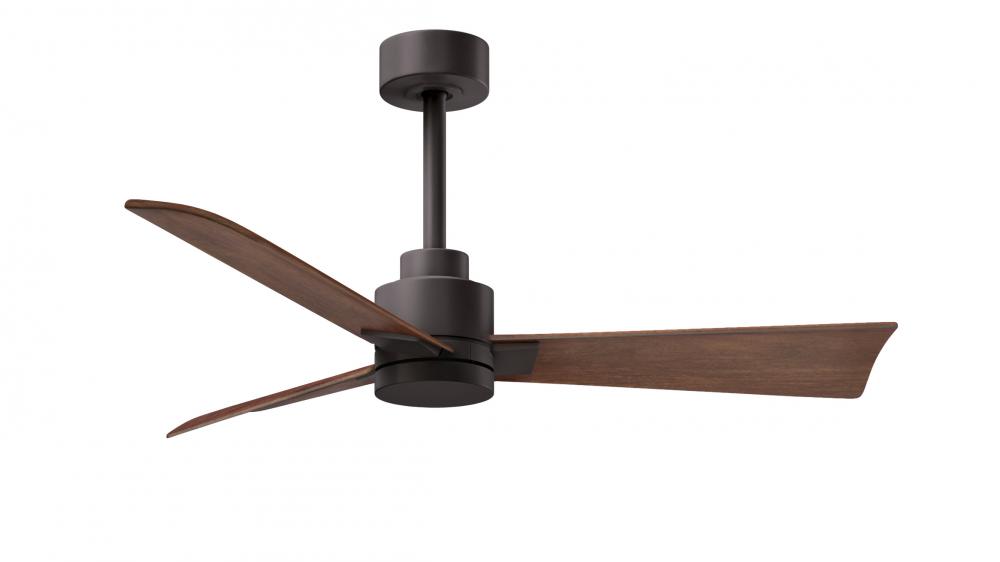 Alessandra - 42" Three Blade Transitional Ceiling Fan - Textured Bronze Finish