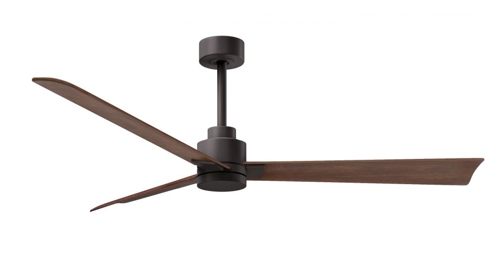 Alessandra - 56" Three Blade Transitional Ceiling Fan - Textured Bronze Finish
