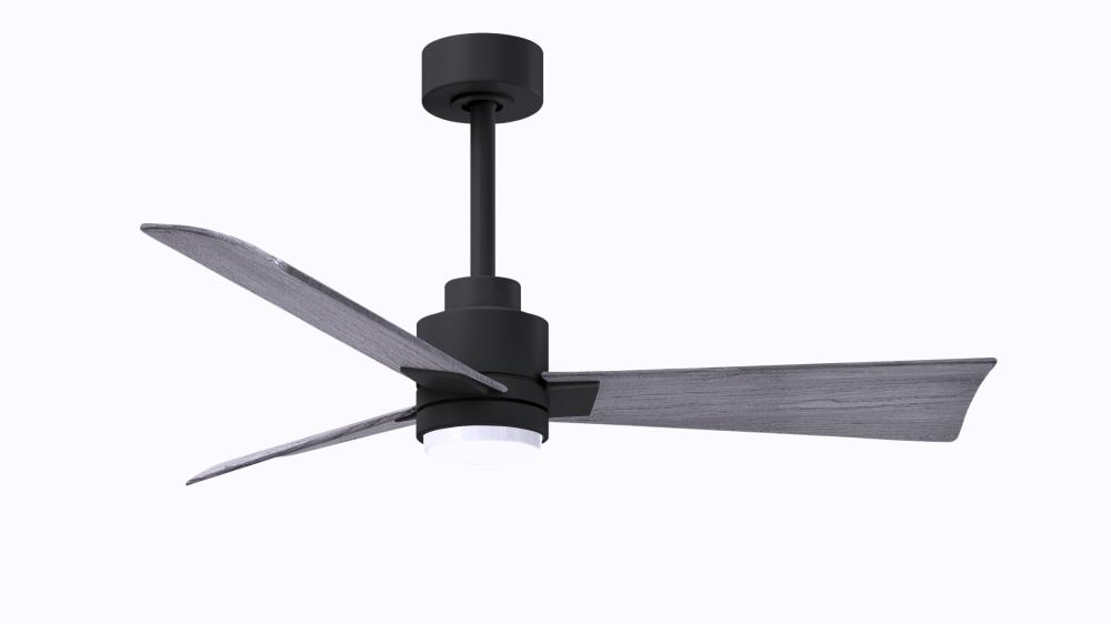 Alessandra-42" Three Blade Transitional Ceiling Fan-5CCT Integrated LED-Matte Black Finish