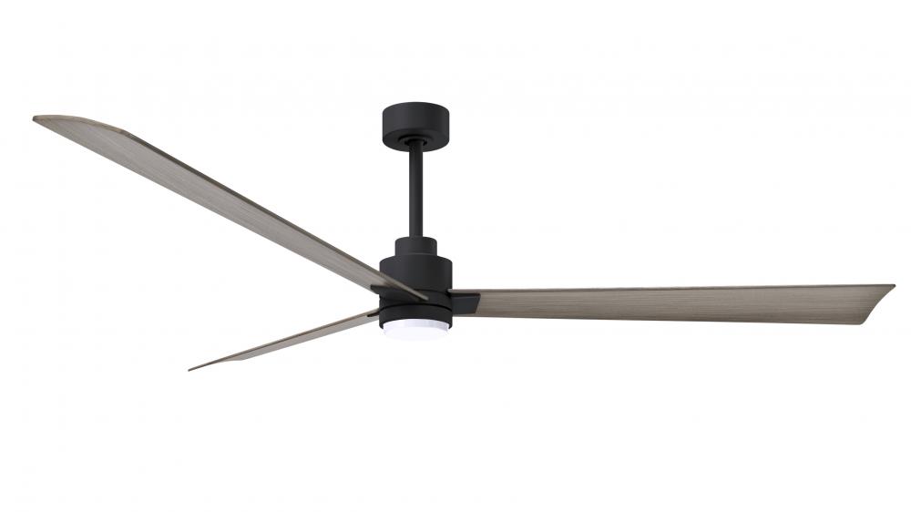 Alessandra-72" Three Blade Transitional Ceiling Fan-5CCT Integrated LED-Matte Black Finish