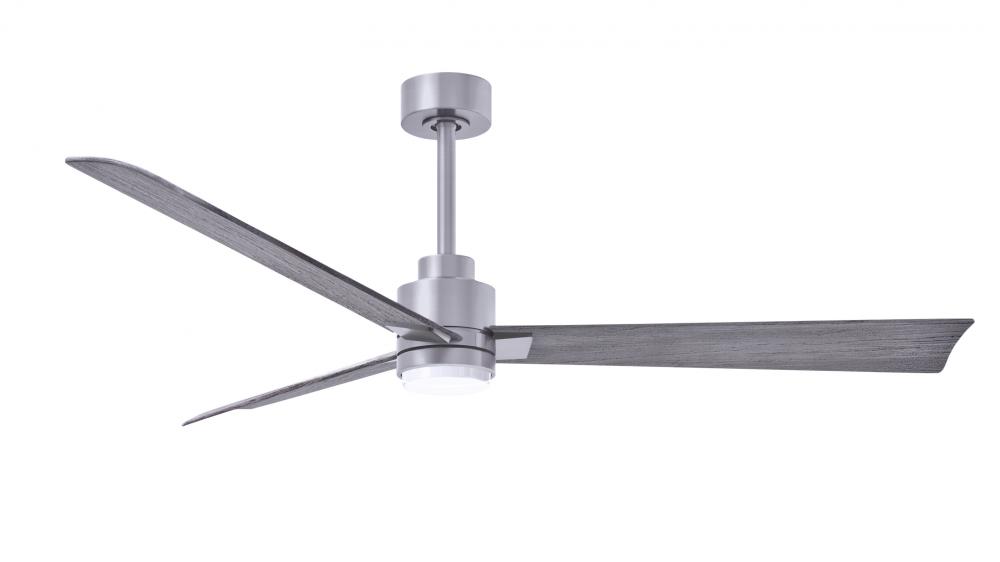 Alessandra-56" Three Blade Transitional Ceiling Fan-5CCT Integrated LED-Brushed Nickel Finish