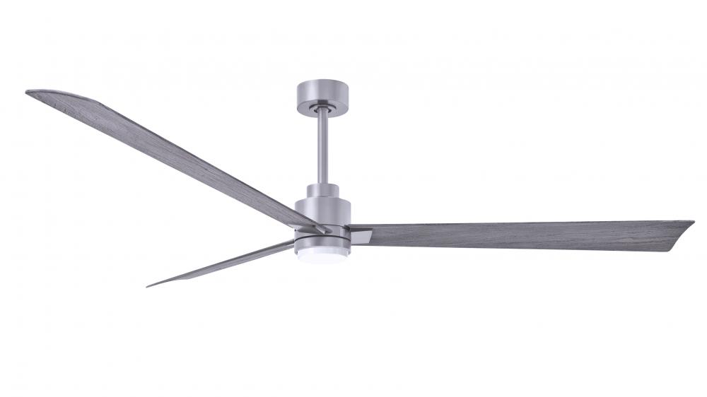 Alessandra-72" Three Blade Transitional Ceiling Fan-5CCT Integrated LED-Brushed Nickel Finish