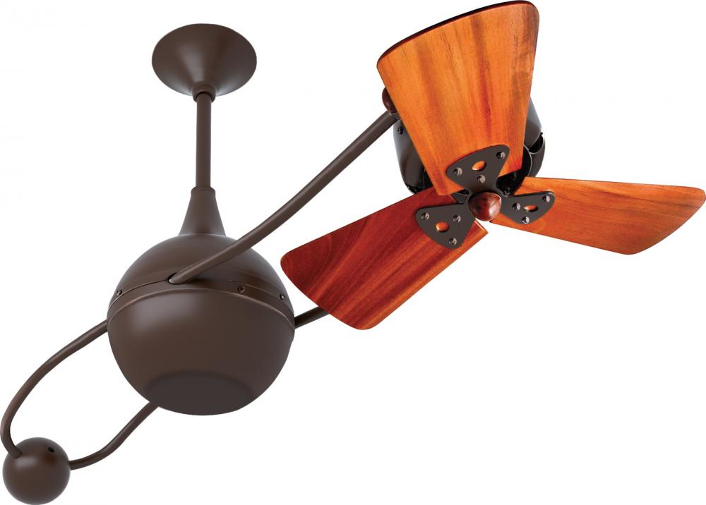 Brisa 2000 - Rotational Ceiling Fan - Bronzette Finish - Mahogany Tone Blades