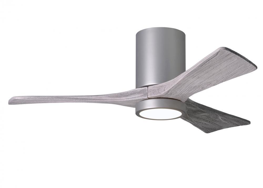 Irene-3HLK-42" Three Blade Flush Mount Paddle Fan-5CCT Integrated LED-Brushed Nickel Finish