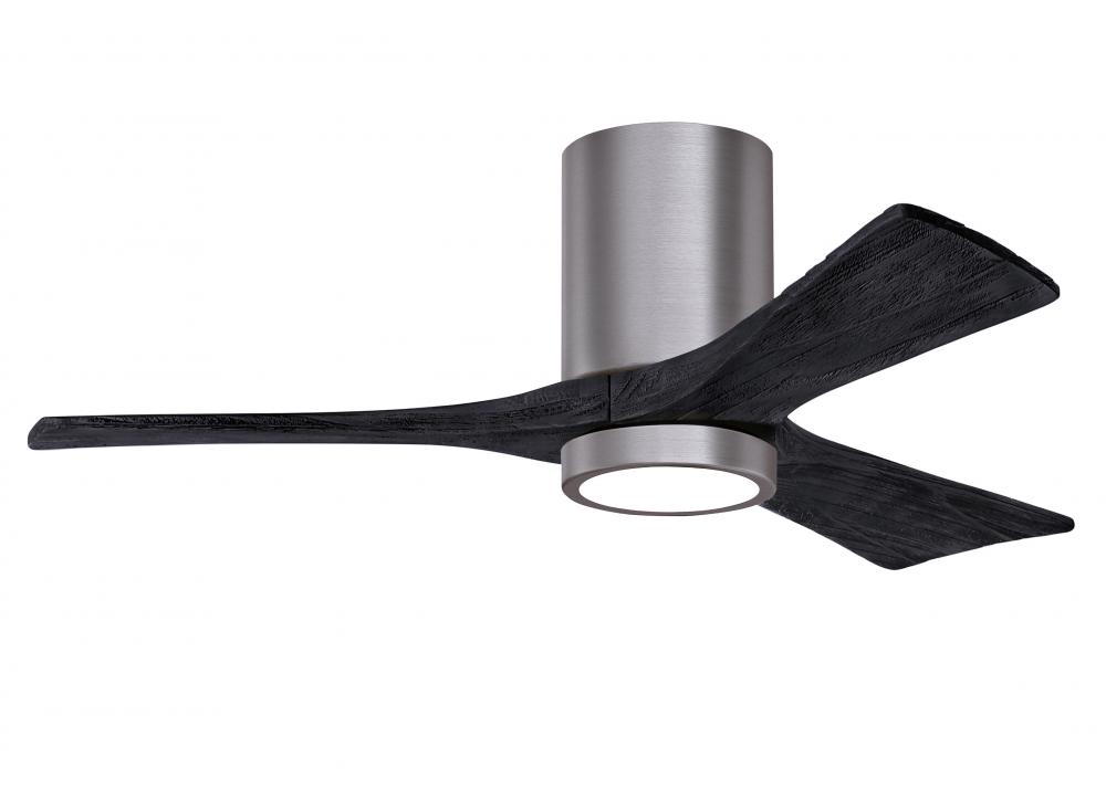 Irene-3HLK-42" Three Blade Flush Mount Paddle Fan-5CCT Integrated LED-Brushed Pewter Finish