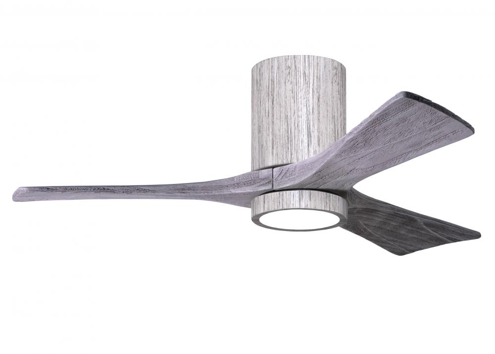 Irene-3HLK - 42" Three Blade Flush Mount Paddle Fan - 5CCT Integrated LED - Barn Wood Tone Finis