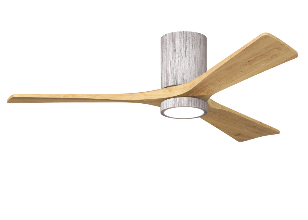 Irene-3HLK-52" Three Blade Flush Mount Paddle Fan-5CCT Integrated LED-Barn Wood Tone Finish
