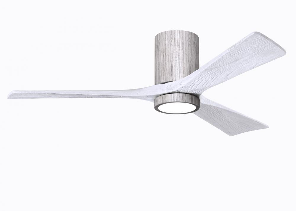 Irene-3HLK - 52" Three Blade Flush Mount Paddle Fan - 5CCT Integrated LED - Barn Wood Tone Finis