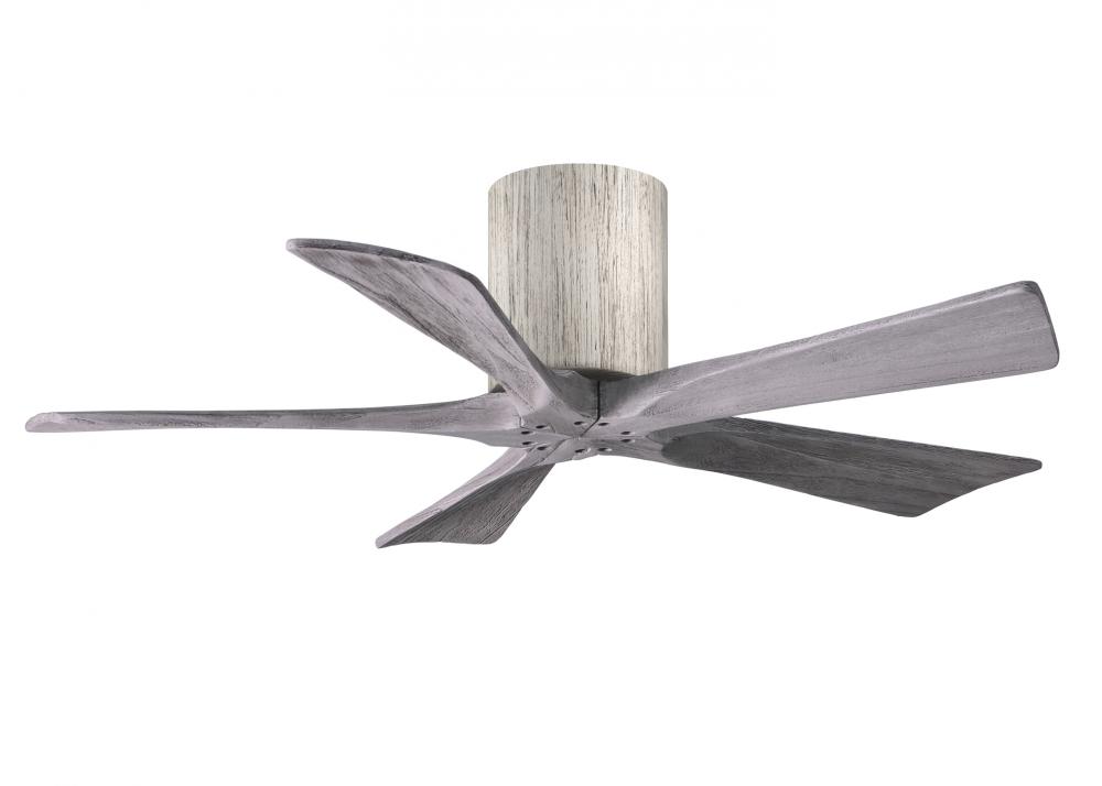 Irene-5H - 42" Five Blade Flush Mount Paddle Fan - Barn Wood Tone Finish - Barn Wood Tone Blades