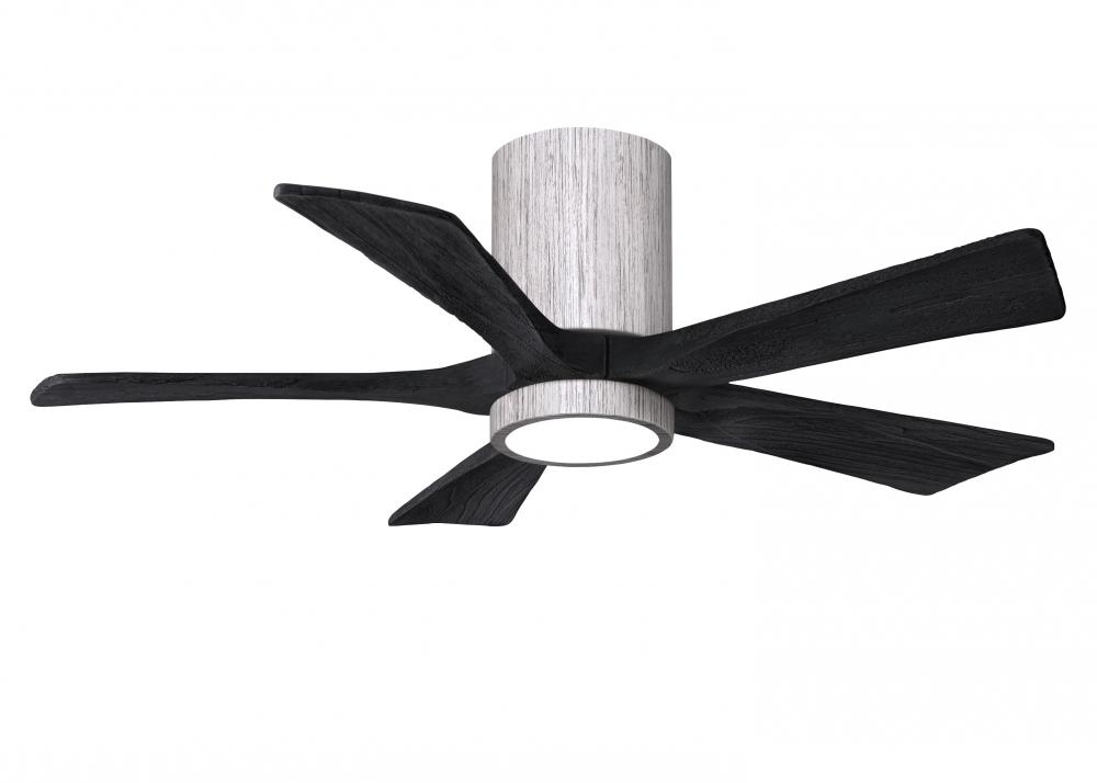 Irene-5HLK - 42" Five Blade Flush Mount Paddle Fan - 5CCT Integrated LED - Barn Wood Tone Finish