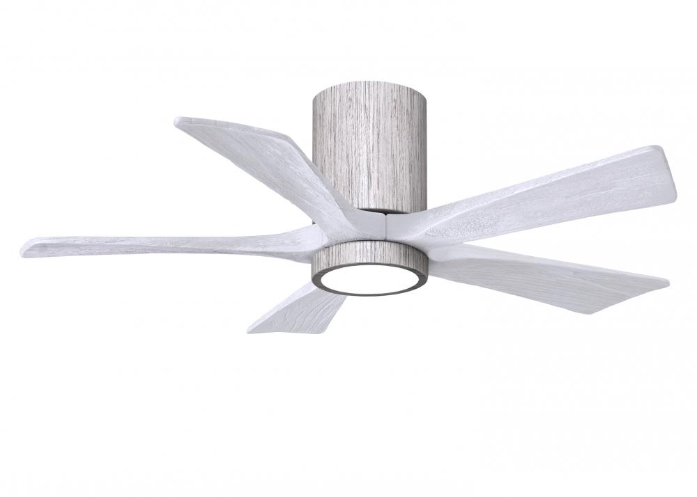 Irene-5HLK-42" Five Blade Flush Mount Paddle Fan-5CCT Integrated LED-Barn Wood Tone Finish