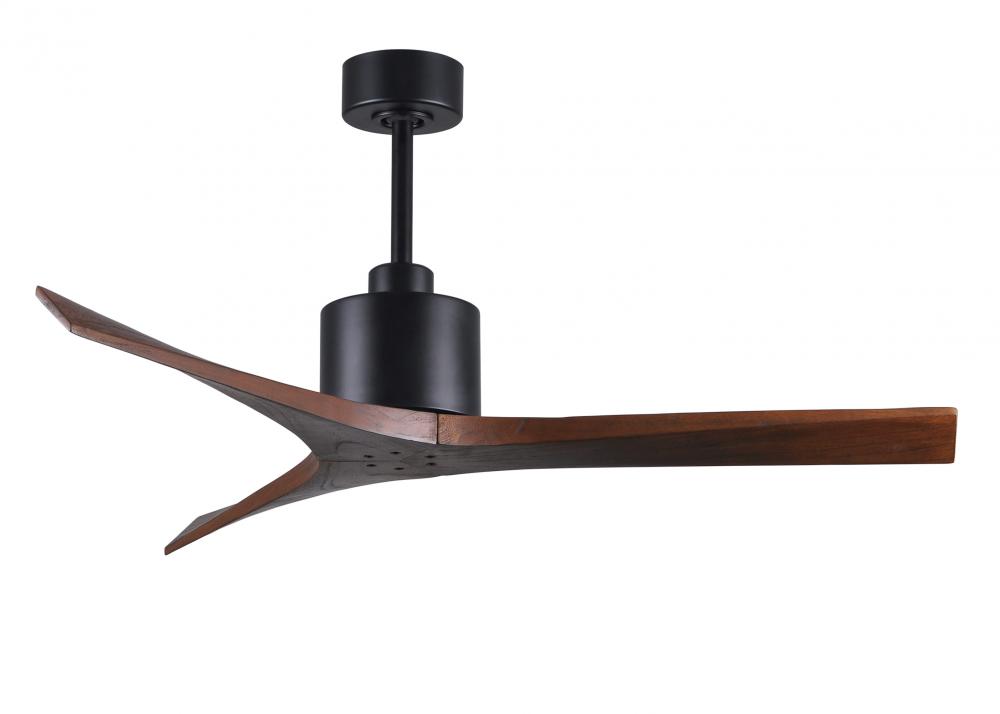 Mollywood - 52" Ceiling Fan - Matte Black Finish - Walnut Tone Blades