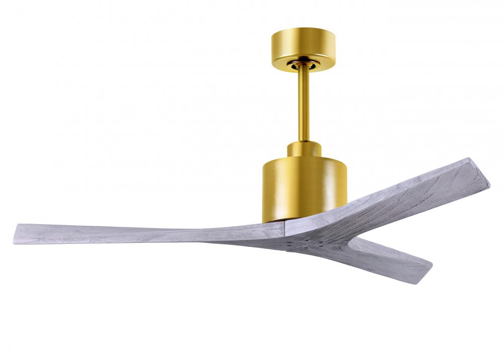 Mollywood - 52" Ceiling Fan - Brushed Brass Finish - Barn Wood Tone Blades