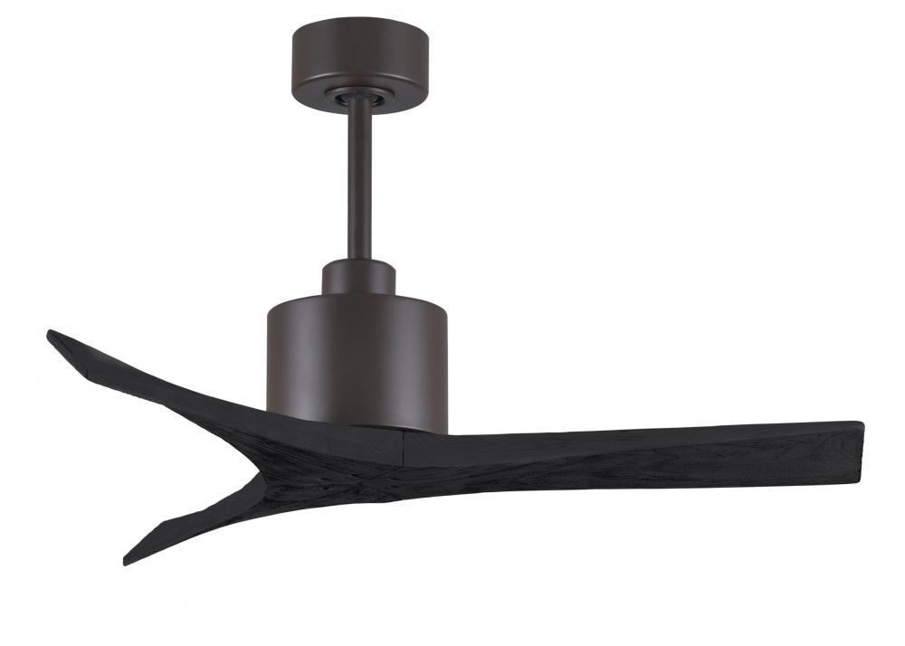 Mollywood - 42" Ceiling Fan - Textured Bronze Finish - Matte Black Blades