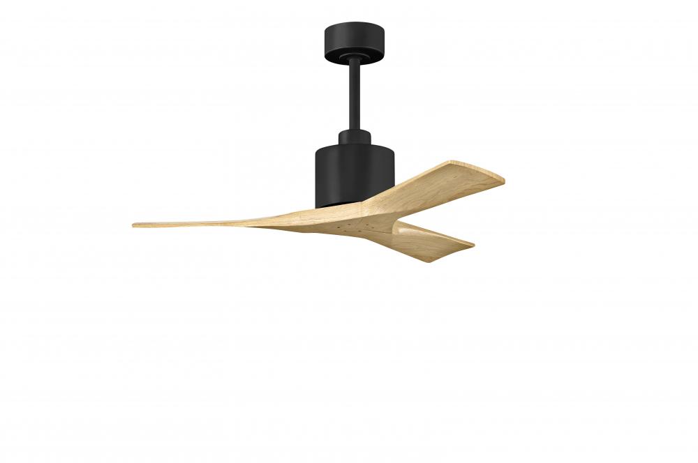Nan - 42" Ceiling Fan - Matte Black Finish - Light Maple Tone Blades