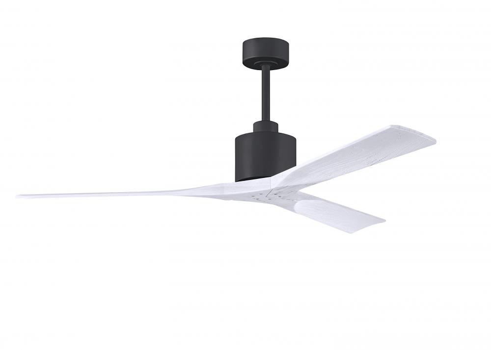 Nan - 60" Ceiling Fan - Matte Black Finish - Matte White Blades