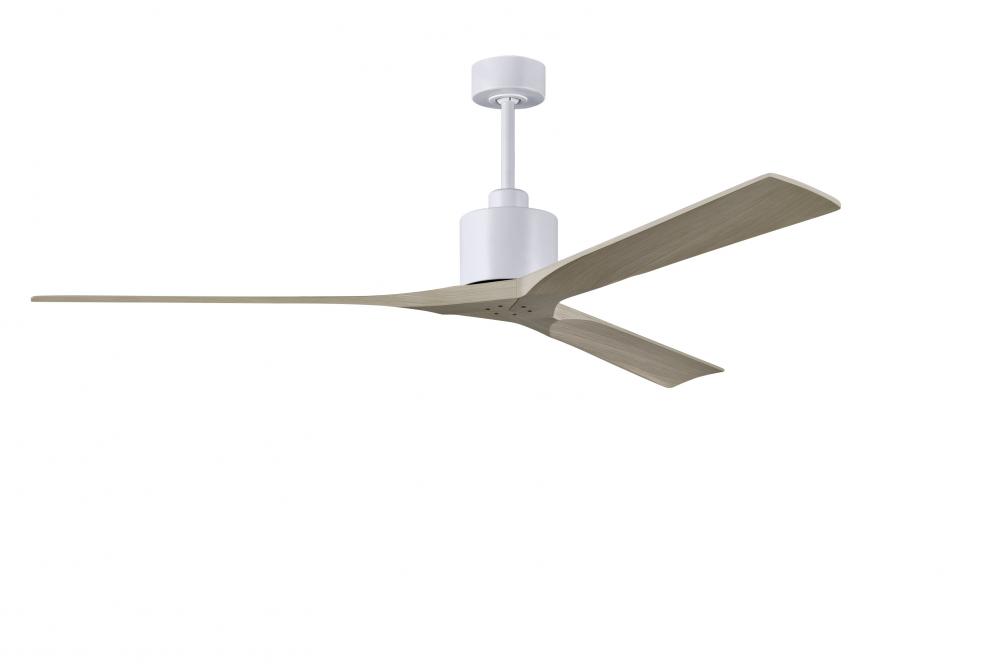 Nan XL - 72" Ceiling Fan - Matte White Finish - Gray Ash Tone Blades