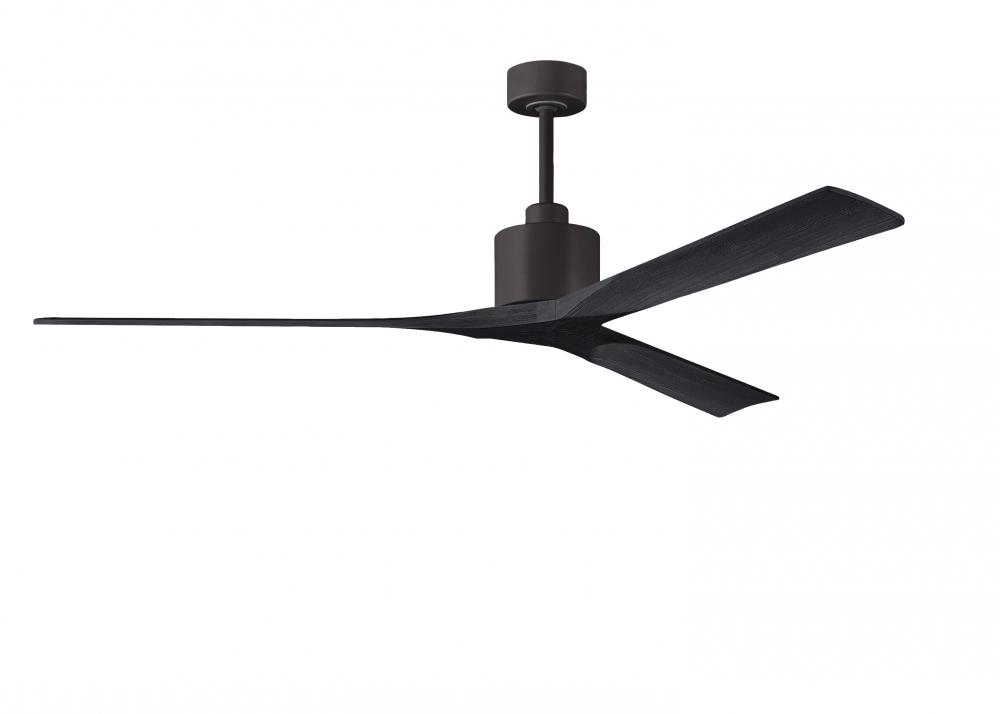 Nan XL - 72" Ceiling Fan - Textured Bronze Finish - Matte Black Blades