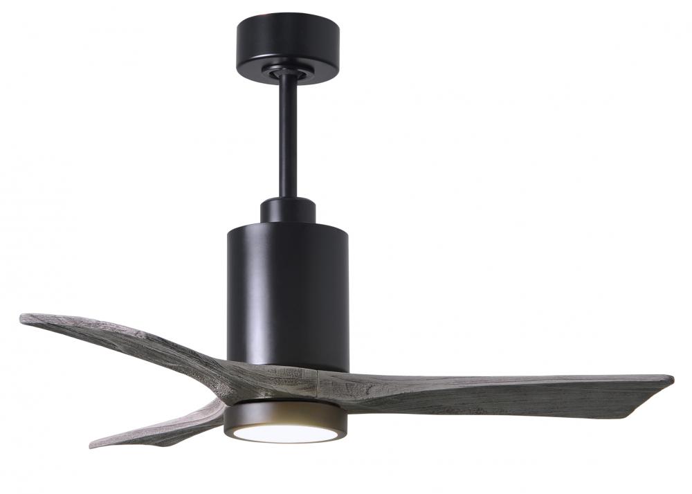 Patricia-3 - 42" Three Blade Ceiling Fan - 5CCT Integrated LED - Matte Black Finish