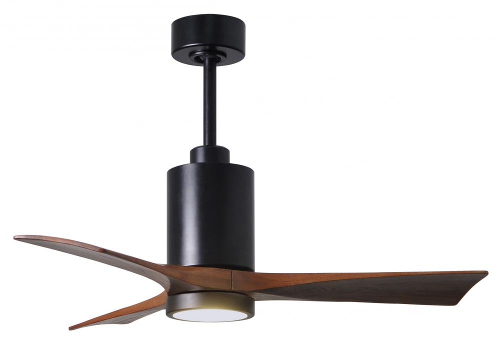 Patricia-3 - 42" Three Blade Ceiling Fan - 5CCT Integrated LED - Matte Black Finish