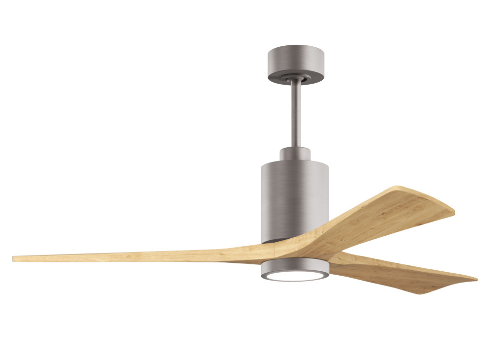 Patricia-3-60" Three Blade Ceiling Fan-5CCT Integrated LED-Brushed Nickel Finish