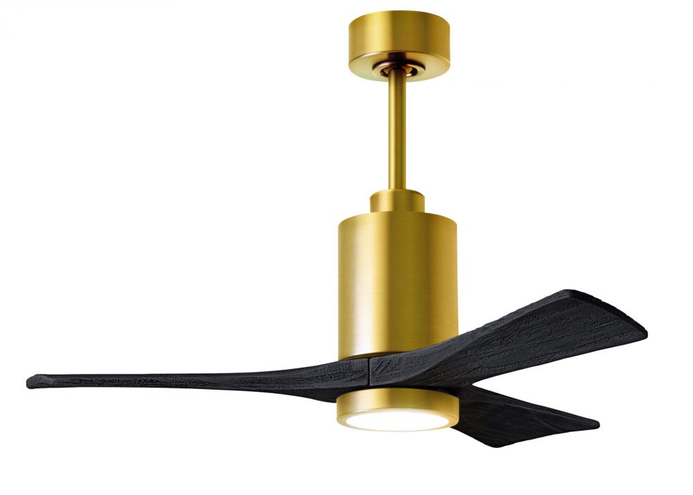 Patricia-3 - 42" Three Blade Ceiling Fan - 5CCT Integrated LED - Brushed Brass Finish