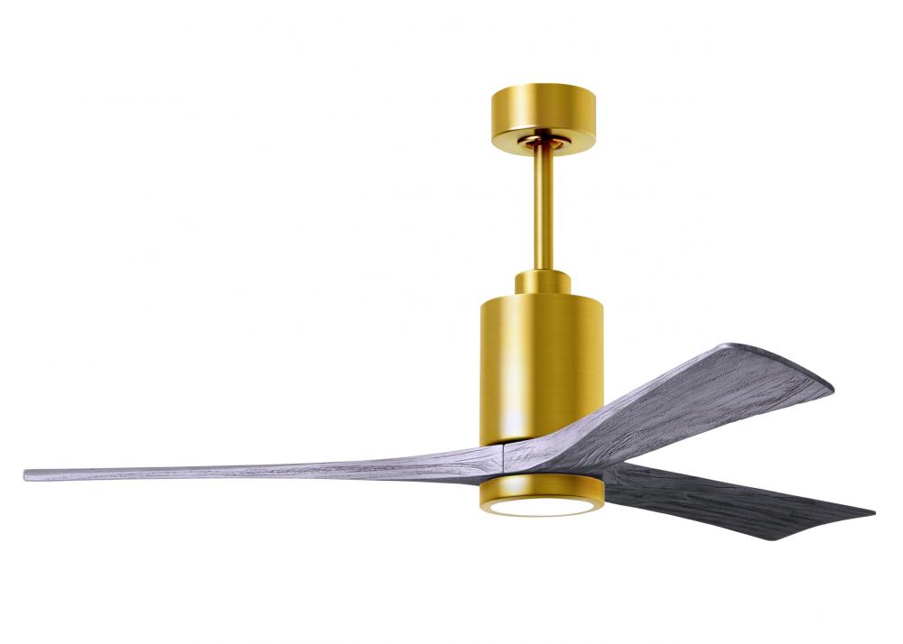 Patricia-3 - 60" Three Blade Ceiling Fan - 5CCT Integrated LED - Brushed Brass Finish