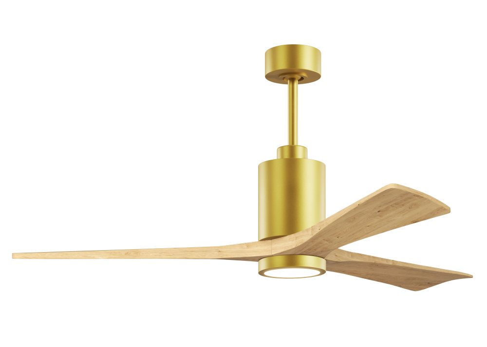 Patricia-3-60" Three Blade Ceiling Fan-5CCT Integrated LED-Brushed Brass Finish