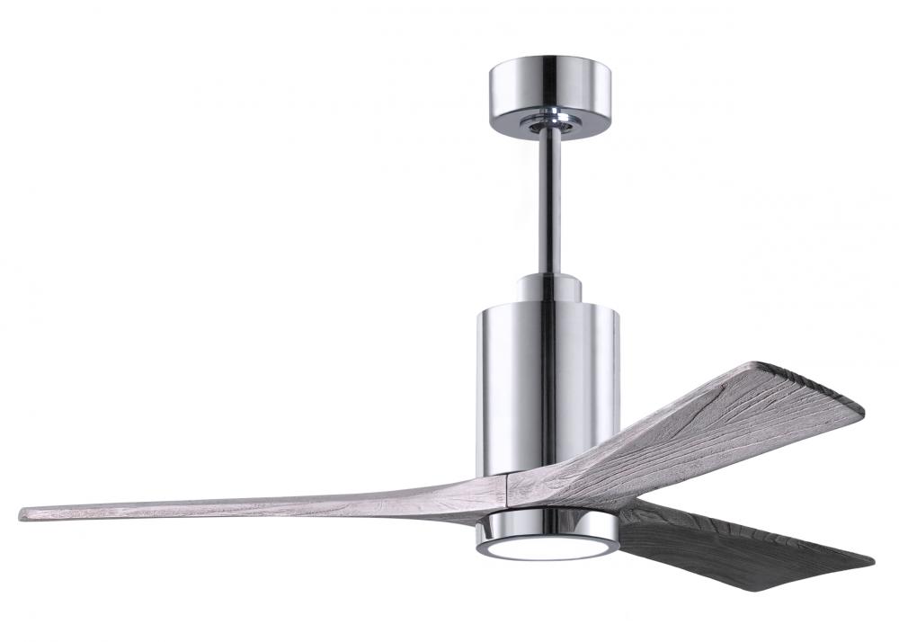 Patricia-3 - 52" Three Blade Ceiling Fan - 5CCT Integrated LED - Polished Chrome Finish