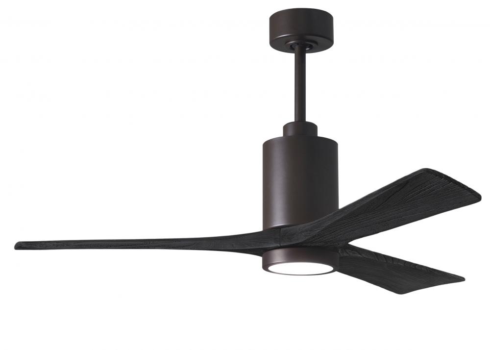 Patricia-3 - 52" Three Blade Ceiling Fan - 5CCT Integrated LED - Textured Bronze Finish