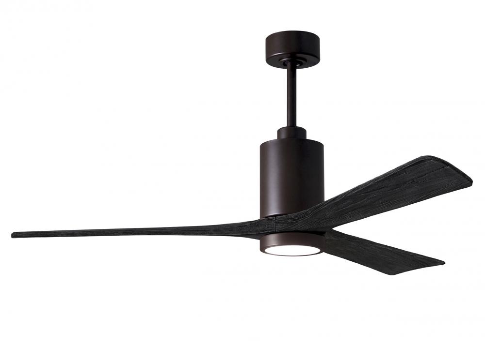 Patricia-3 - 60" Three Blade Ceiling Fan - 5CCT Integrated LED - Textured Bronze Finish