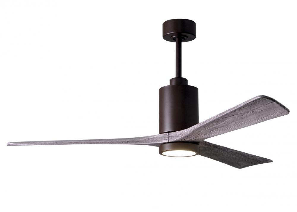 Patricia-3 - 60" Three Blade Ceiling Fan - 5CCT Integrated LED - Textured Bronze Finish