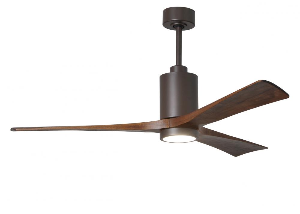 Patricia-3 - 60" Three Blade Ceiling Fan - 5CCT Integrated LED - Textured Bronze Finish