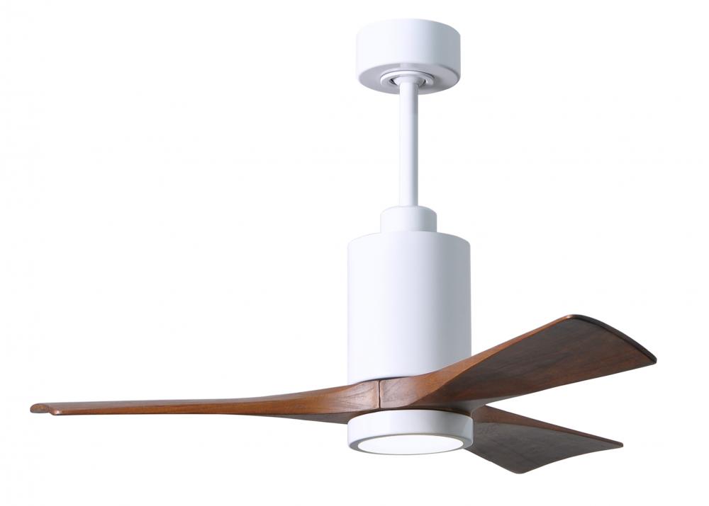 Patricia-3 - 42" Three Blade Ceiling Fan - 5CCT Integrated LED - Gloss White Finish