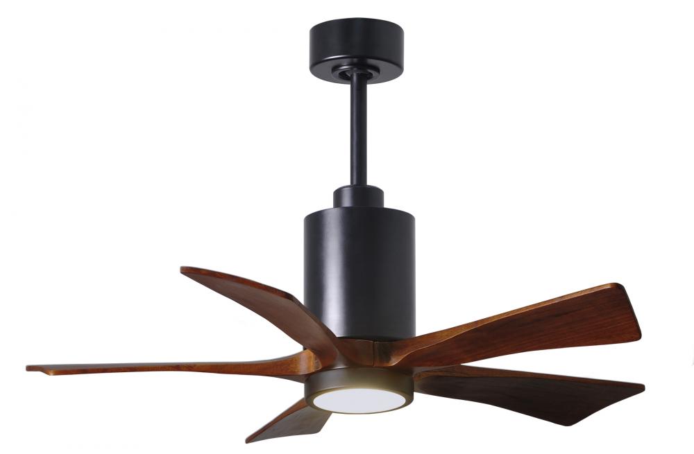 Patricia-5 - 42" Five Blade Ceiling Fan - 5CCT Integrated LED - Matte Black Finish