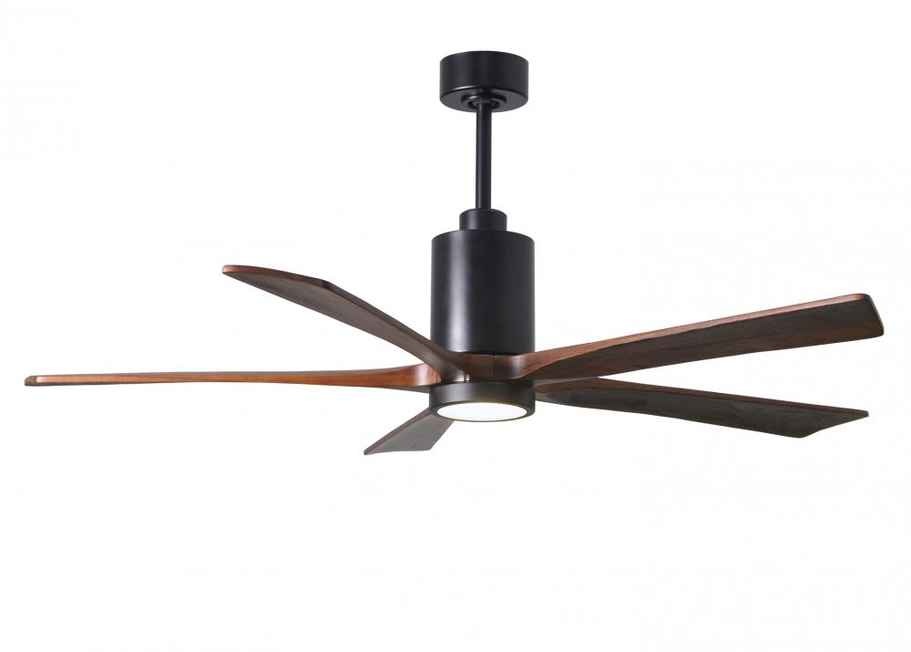 Patricia-5 - 60" Five Blade Ceiling Fan - 5CCT Integrated LED - Matte Black Finish