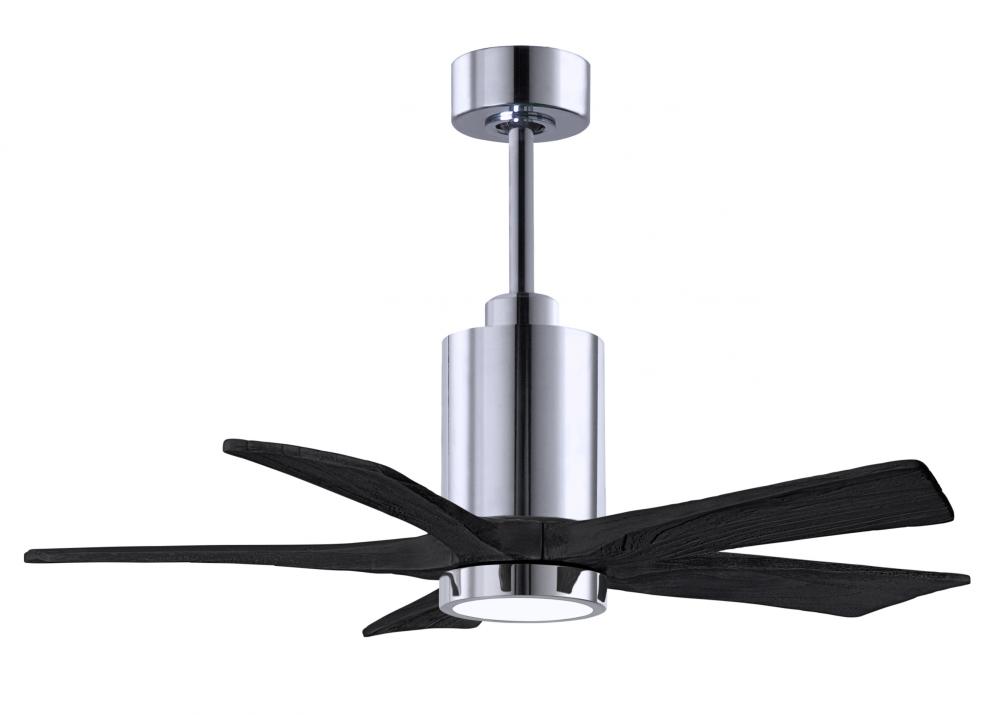 Patricia-5 - 42" Five Blade Ceiling Fan - 5CCT Integrated LED - Polished Chrome Finish