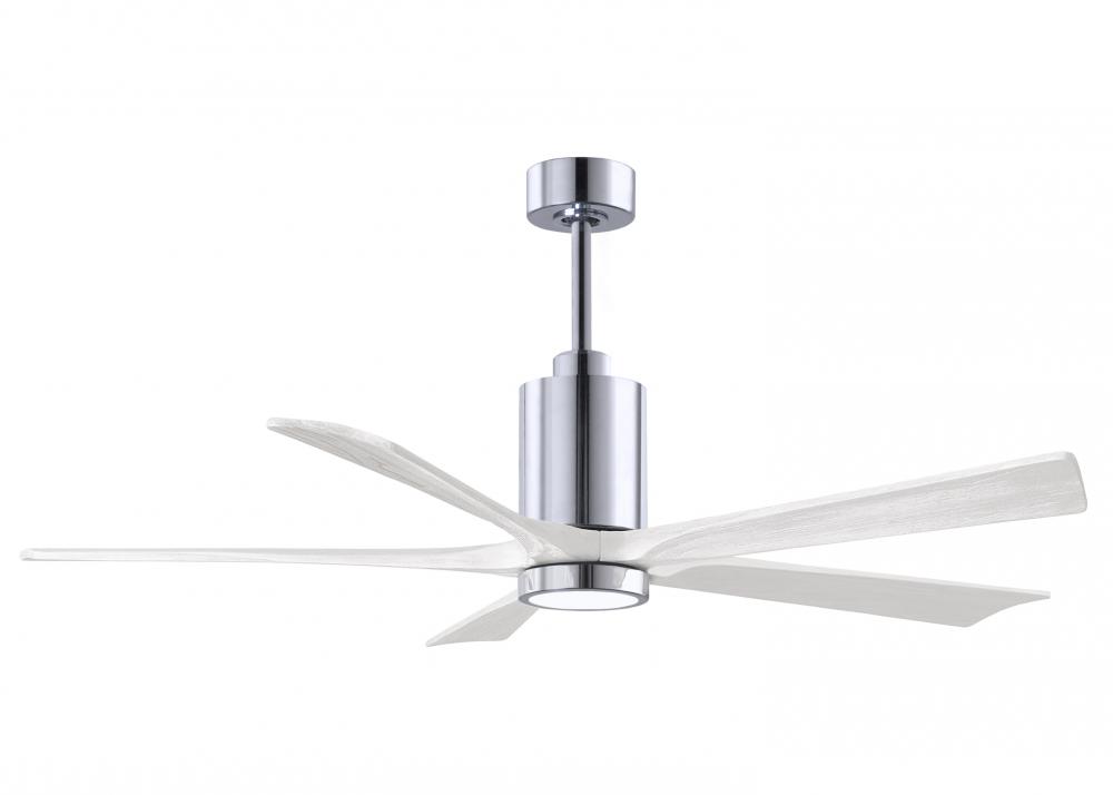Patricia-5 - 60" Five Blade Ceiling Fan - 5CCT Integrated LED - Polished Chrome Finish