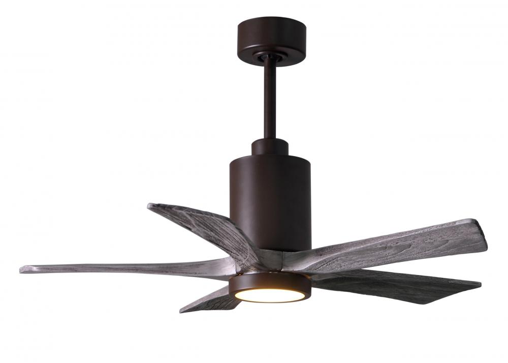 Patricia-5 - 42" Five Blade Ceiling Fan - 5CCT Integrated LED - Textured Bronze Finish