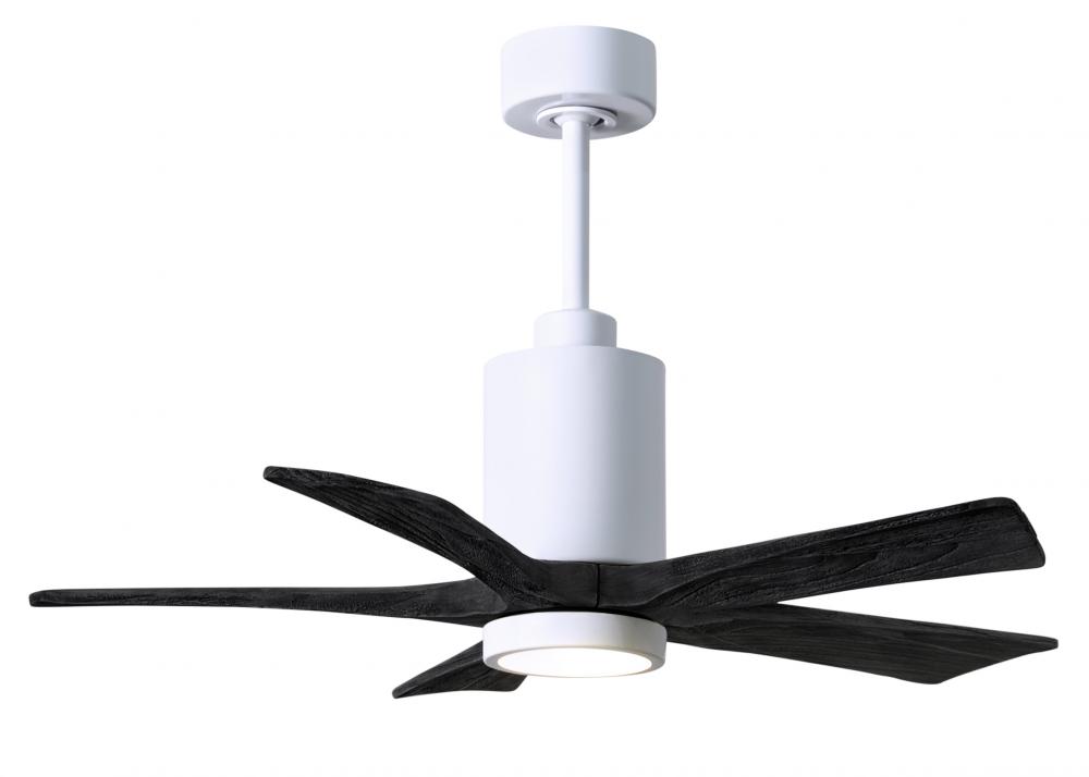 Patricia-5 - 42" Five Blade Ceiling Fan - 5CCT Integrated LED - Gloss White Finish
