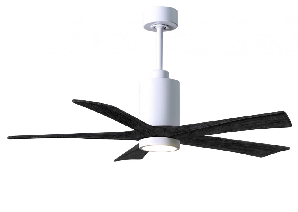 Patricia-5 - 52" Five Blade Ceiling Fan - 5CCT Integrated LED - Gloss White Finish